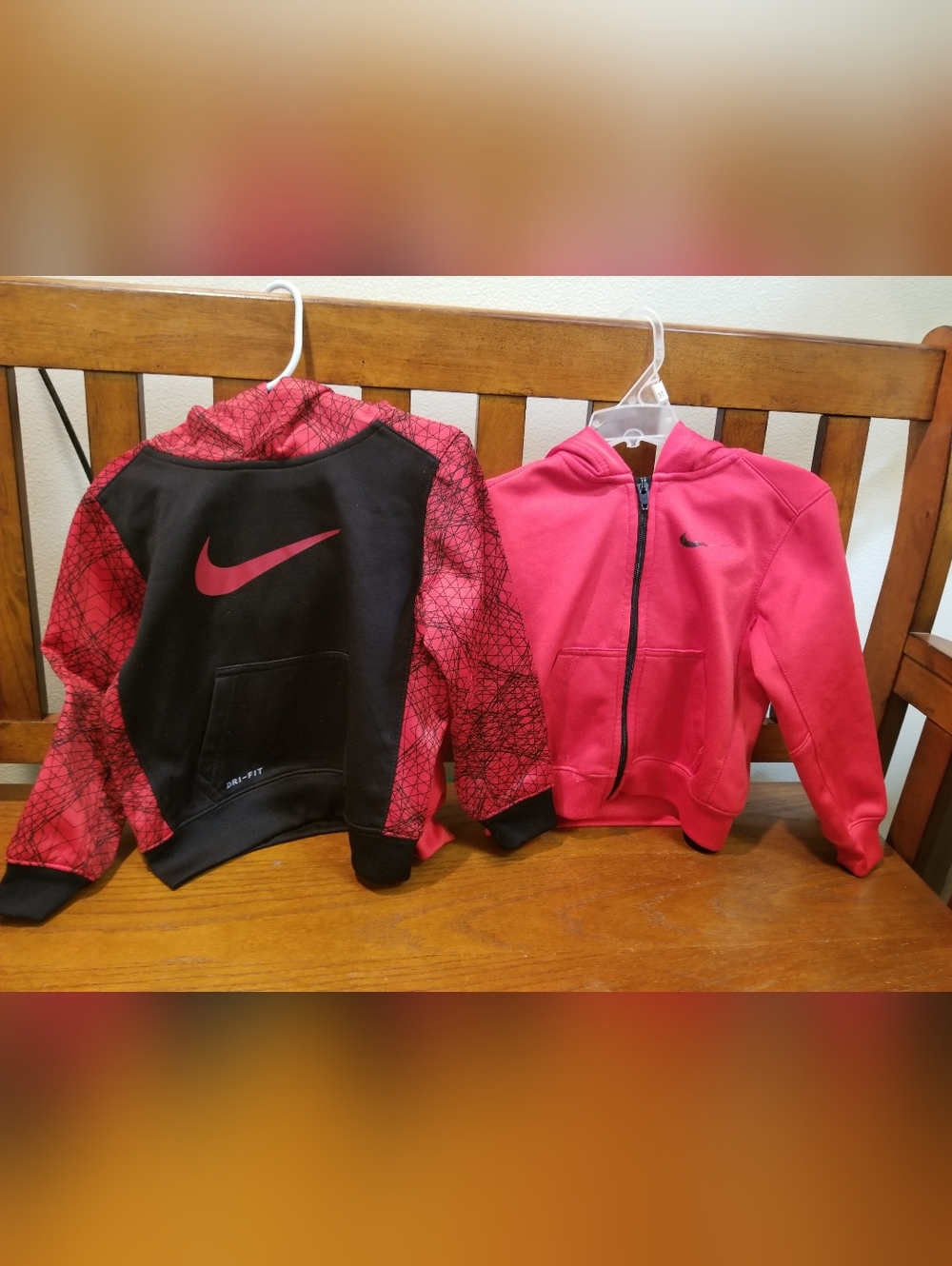 Nike Kids 2T Red & Black Hoodies Set
